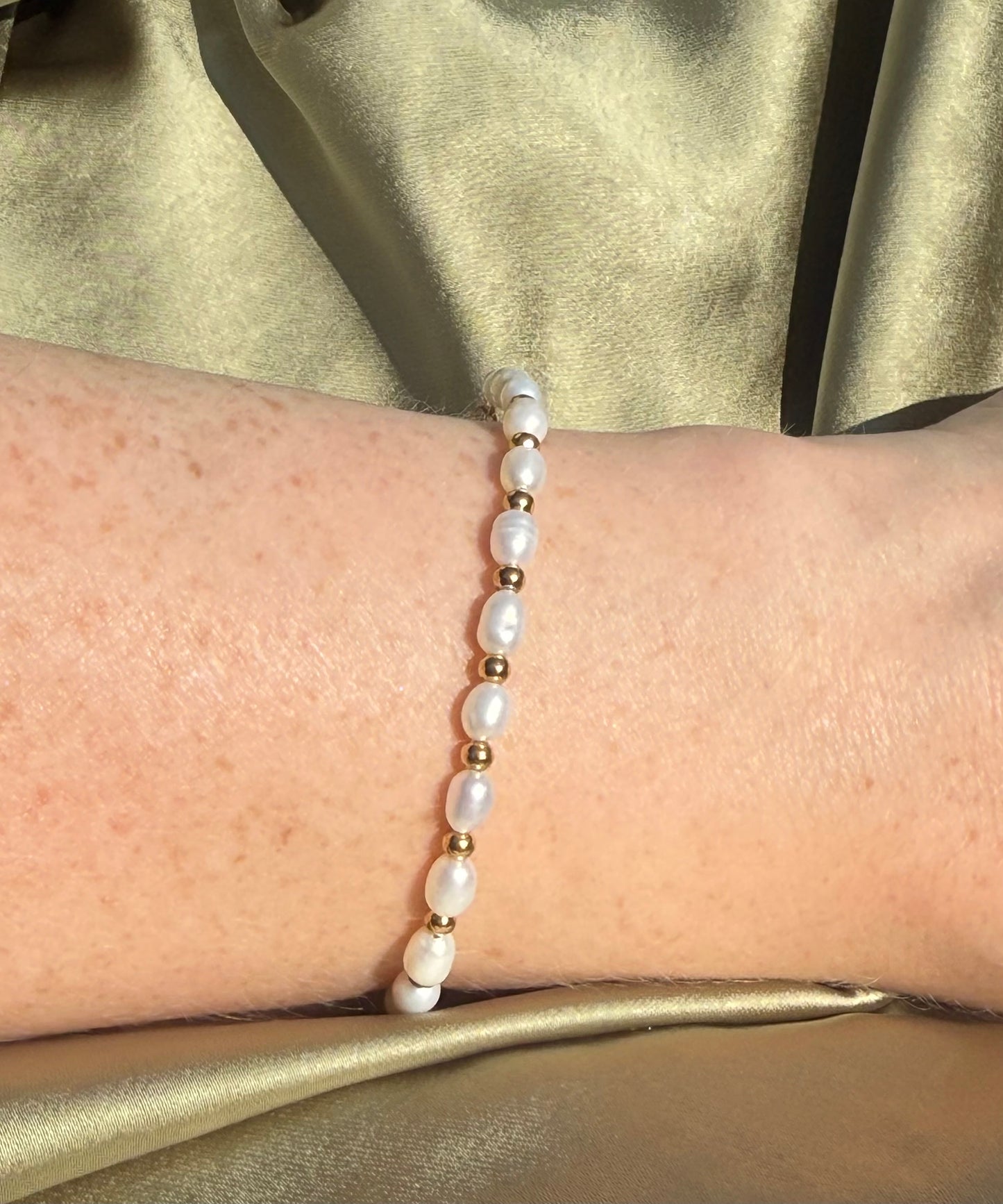 Golden Sands Pearl Bracelet