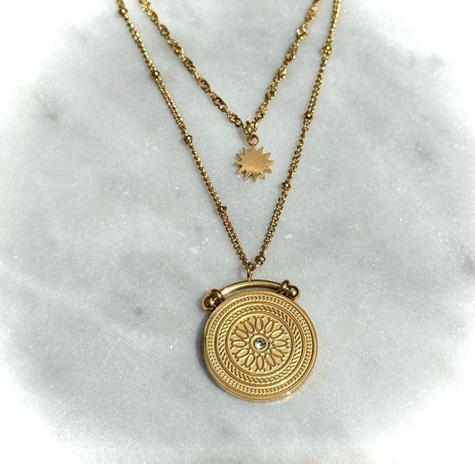 Solar Orbit double necklace