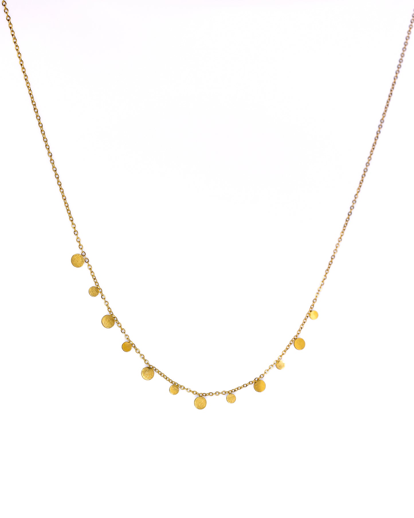 Gold Tiny Disc Choker