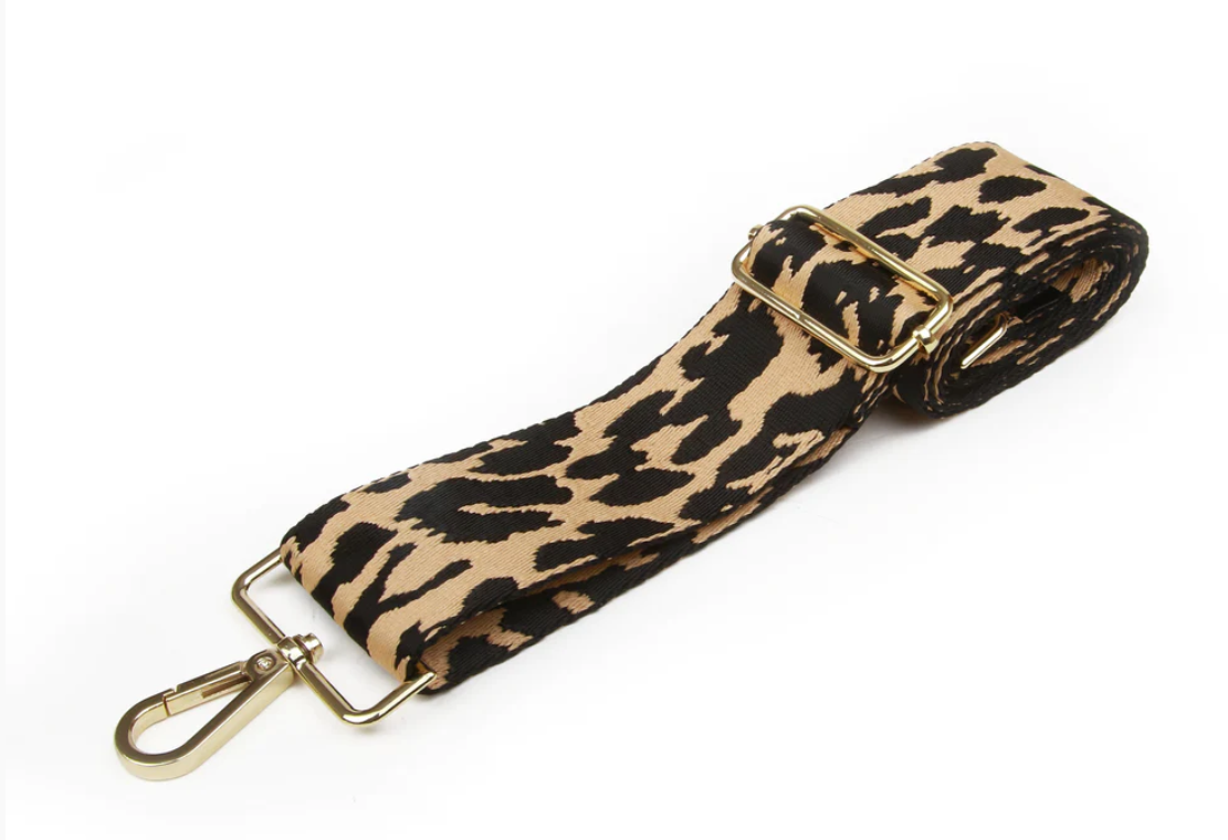 Alice Wheeler - Leopard Print Woven Shoulder Strap